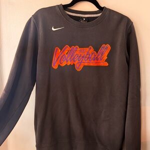 EUC, Nike Dark Gray Volleyball Crewneck Sweater